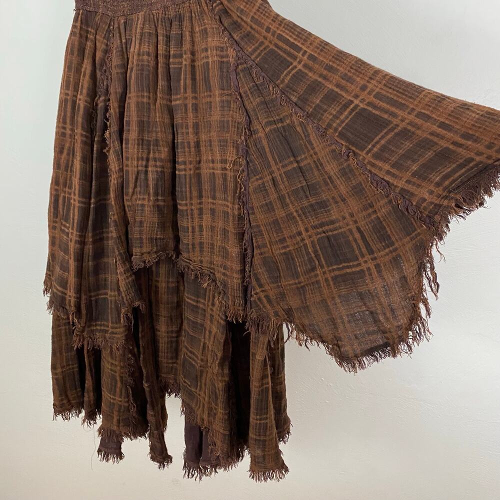 FP One - Free People Averie Maxi Skirt - Brown Combo - XS - Picture 6 of 10